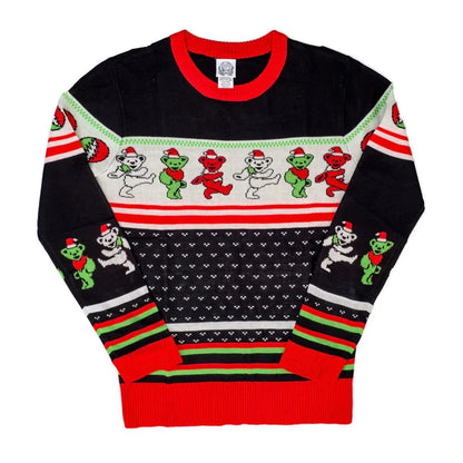 Grateful Dead Dancing Bears Adult Unisex Ugly Christmas Sweater - TVStoreOnline