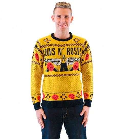 Guns N' Roses Logo Adult Unisex Ugly Christmas Sweater - TVStoreOnline