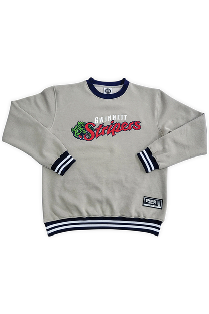 [ Gwinnett Stripers ] Grey Comfort Crew - Official League