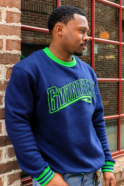 [ Gwinnett Stripers ] Navy Comfort Crew - Official League