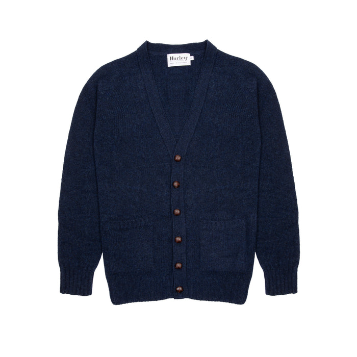Harley Lambswool Cardigan in Cosmos
