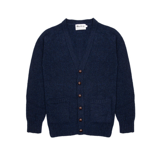 Harley Lambswool Cardigan in Cosmos