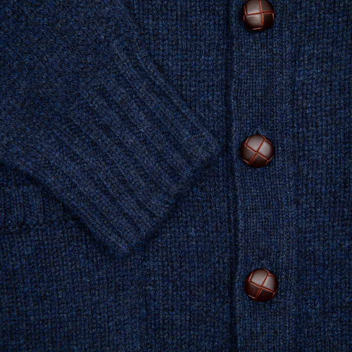 Harley Lambswool Cardigan in Cosmos