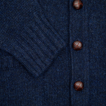 Harley Lambswool Cardigan in Cosmos