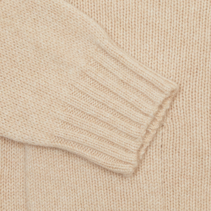 Harley Lambswool Cardigan in Oatmeal