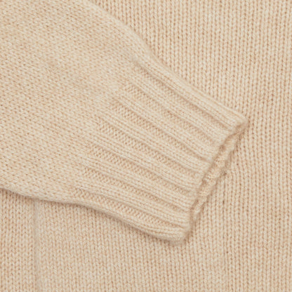 Harley Lambswool Cardigan in Oatmeal