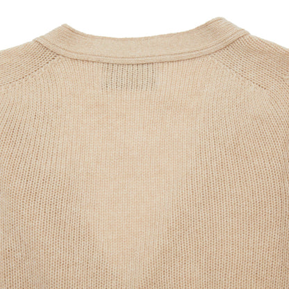 Harley Lambswool Cardigan in Oatmeal
