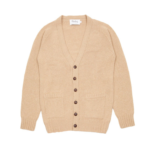 Harley Lambswool Cardigan in Sandstorm
