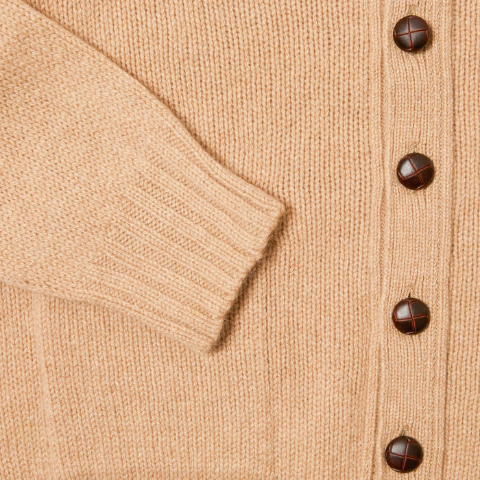 Harley Lambswool Cardigan in Sandstorm