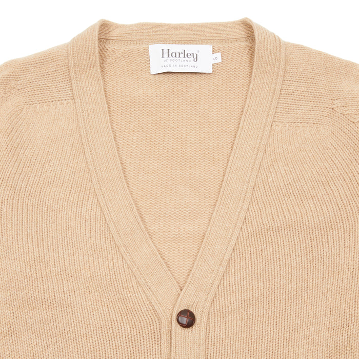 Harley Lambswool Cardigan in Sandstorm