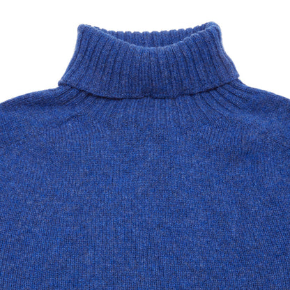 Harley Lambswool Polo Neck Jumper in Electric Indigo 2