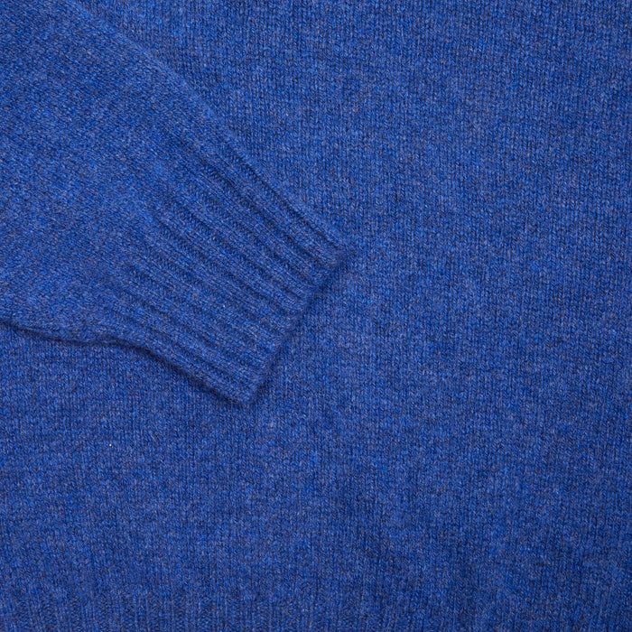 Harley Lambswool Polo Neck Jumper in Electric Indigo 3