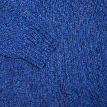 Harley Lambswool Polo Neck Jumper in Electric Indigo 3