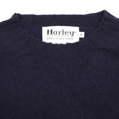 Harley Crew-neck Supersoft Shetland Jumper in New Navy