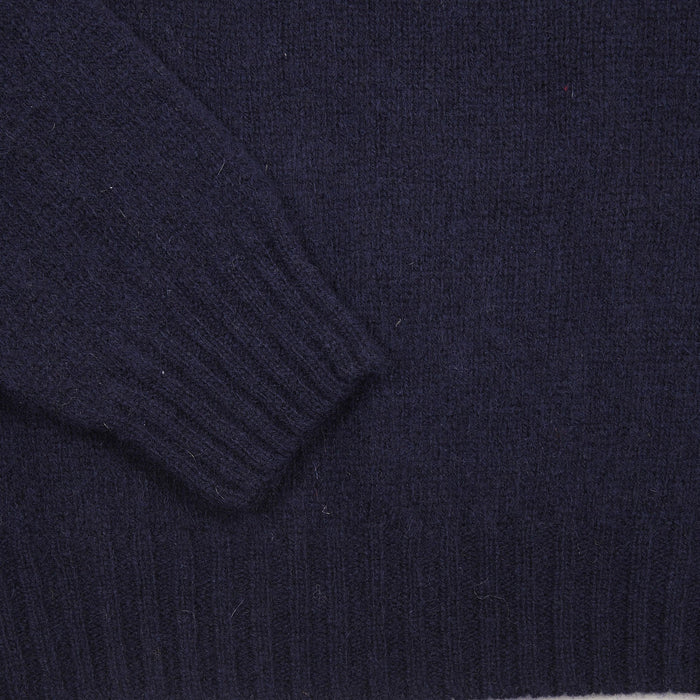Harley Crew-neck Supersoft Shetland Jumper in New Navy