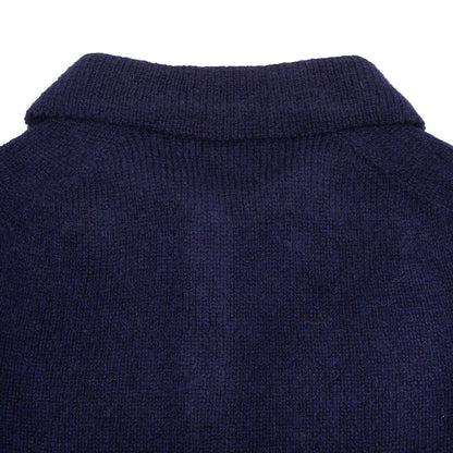Harley Supersoft Knit Polo Jumper in Navy