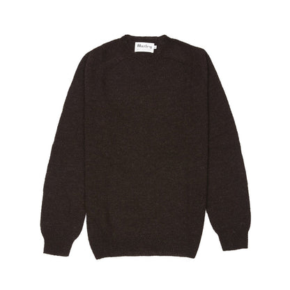Harley Crew-neck Voe True Shetland Jumper in Black
