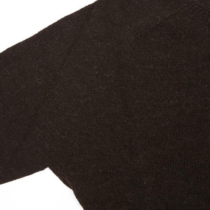 Harley Crew-neck Voe True Shetland Jumper in Black