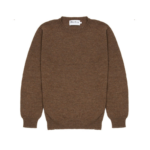Harley Voe True Shetland Jumper in Natural Moorit