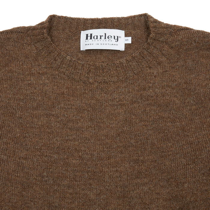 Harley Voe True Shetland Jumper in Natural Moorit