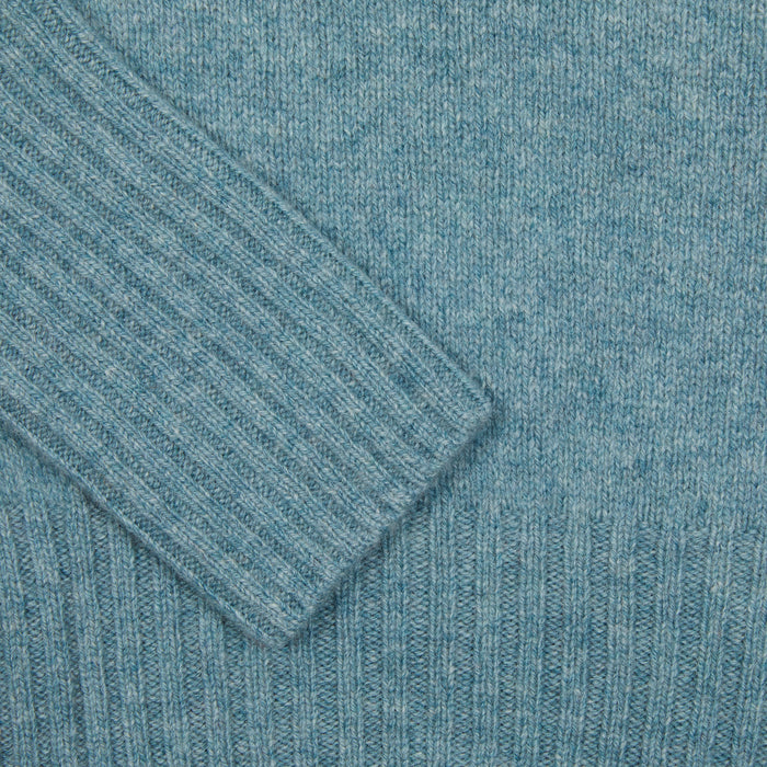 Harley Women's Lambswool Roll Neck Jumper in Oribe Green
