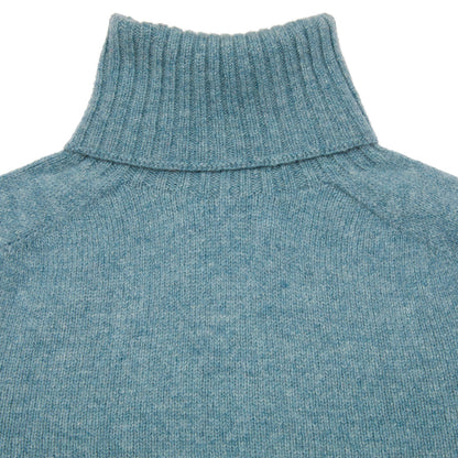 Harley Women's Lambswool Roll Neck Jumper in Oribe Green