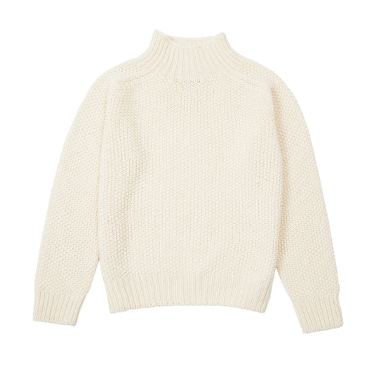 Harley Women's High Neck Jumper in Chalk
