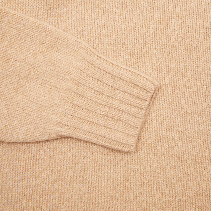 Harley Women's Superfine Lambswool Roll Neck Jumper in Sandstorm