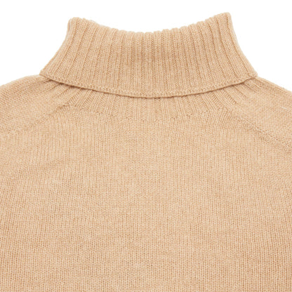 Harley Women's Superfine Lambswool Roll Neck Jumper in Sandstorm