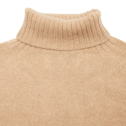 Harley Women's Superfine Lambswool Roll Neck Jumper in Sandstorm