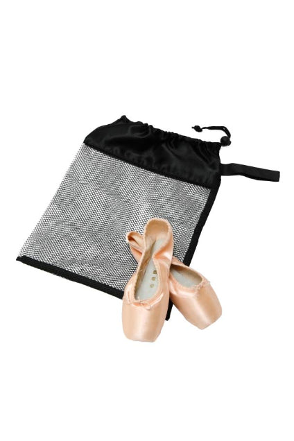 Horizon Dance Mesh Shoe Bag, Black 8251