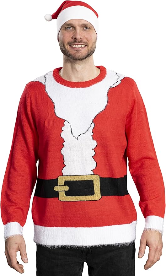 I Am the Santa Claus Knitted Ugly Christmas Sweater - TVStoreOnline