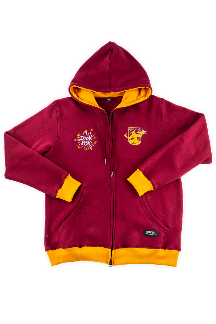 [ Iggy Pop x Detroit City FC ] City Icon Zip Hoodie - Official League