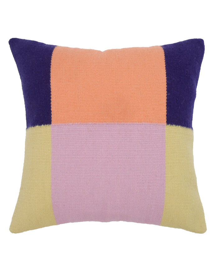 Ikkuna wool-cotton cushion cover peach-pink