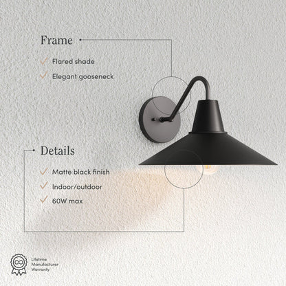 Indoor Outdoor Metal Decorative Wall Light - Nathan James