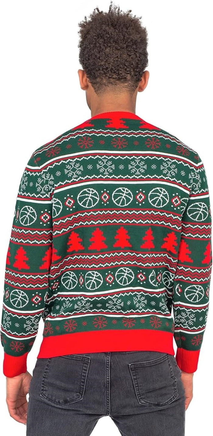 Interactive Adult Unisex Basketball Net 3D Ugly Christmas Party Sweater - TVStoreOnline