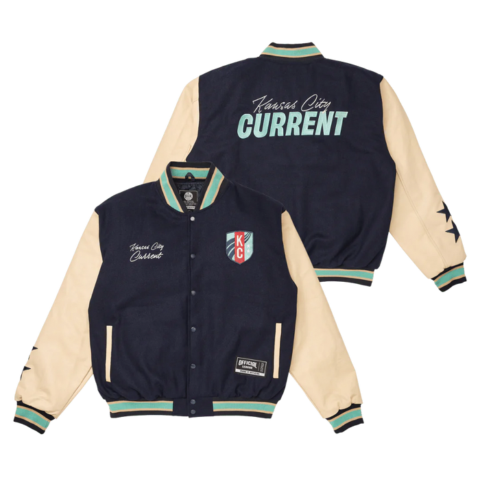 [ KC Current ] Unisex Letterman Jacket - Official League