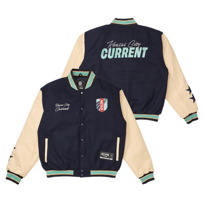 [ KC Current ] Unisex Letterman Jacket - Official League