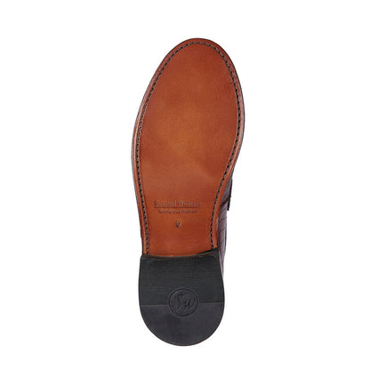 Kempton Shoe - Croc Oxblood