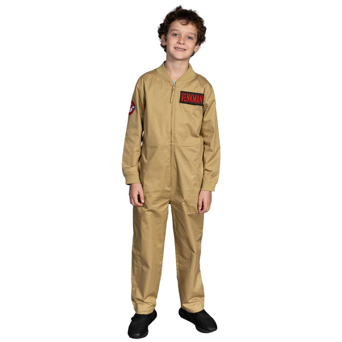 Kids Youth Ghostbusters Changeable Name Patches Halloween Cosplay Costume Jumpsuit - TVStoreOnline