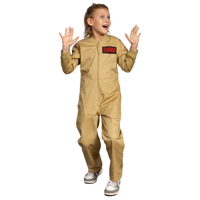 Kids Youth Ghostbusters Changeable Name Patches Halloween Cosplay Costume Jumpsuit - TVStoreOnline