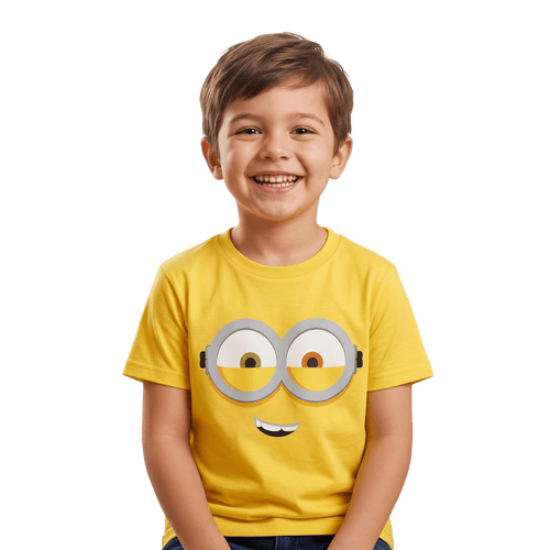 Kids Youth Minions Big Face Halloween Cosplay Costume T-Shirt - TVStoreOnline