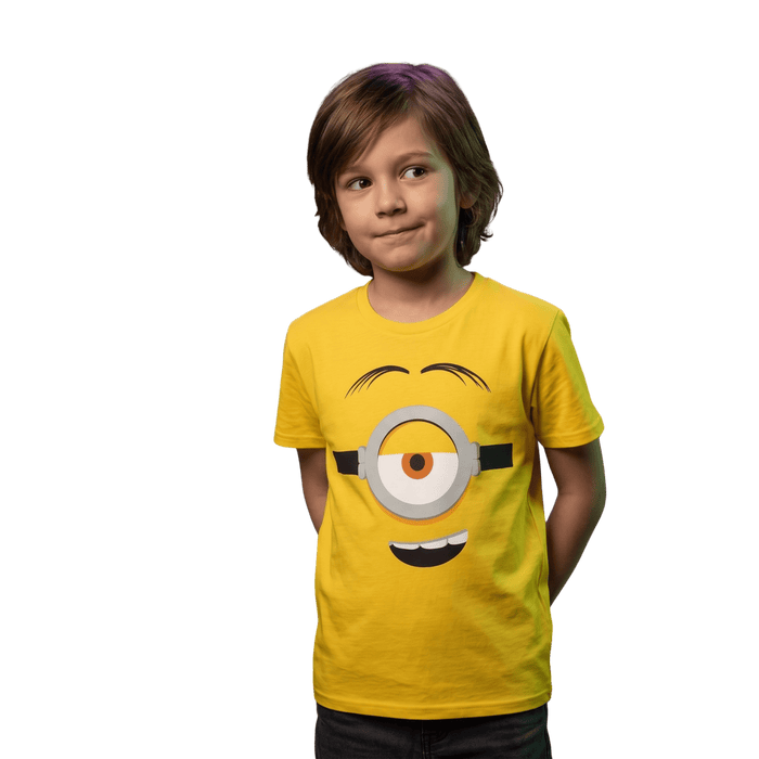 Kids Youth Minions Big Face Halloween Cosplay Costume T-Shirt - TVStoreOnline