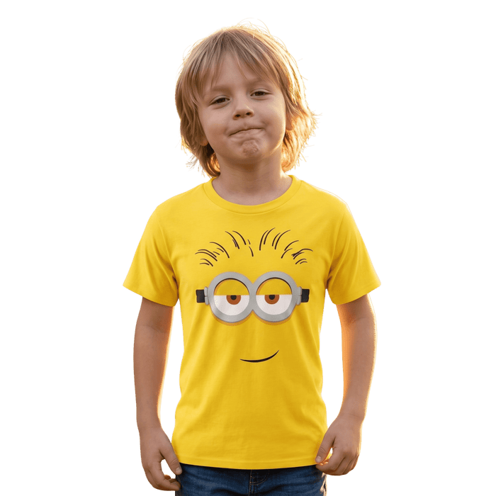 Kids Youth Minions Big Face Halloween Cosplay Costume T-Shirt - TVStoreOnline