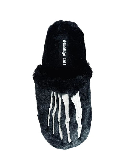 top of slippers on display