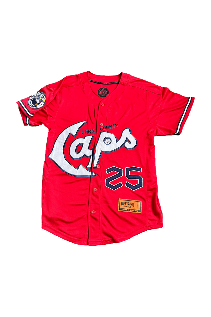 [ lake county captains ] 2025 red alternate jersey - Official League