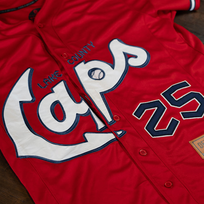 [ lake county captains ] 2025 red alternate jersey - Official League