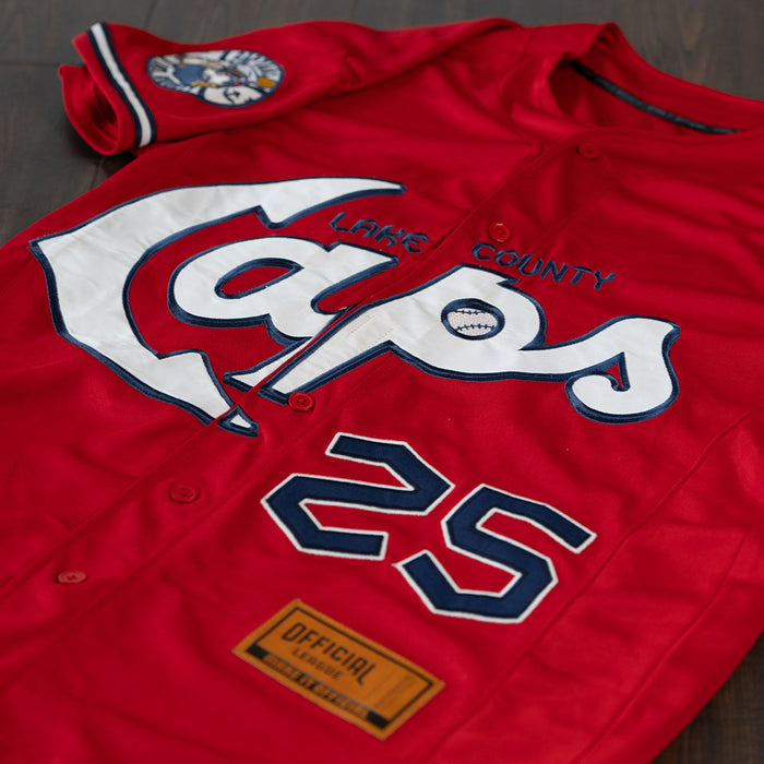 [ lake county captains ] 2025 red alternate jersey - Official League