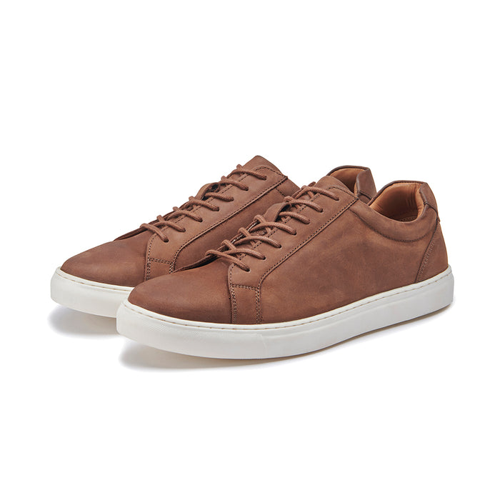 Leather Trainer - Brushed Havana