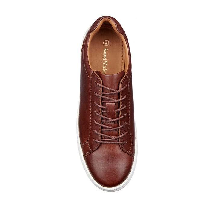 Leather Trainer - Dark Brown